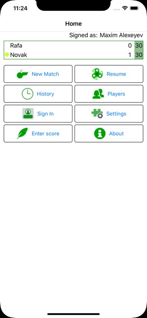 Tennis Umpire App