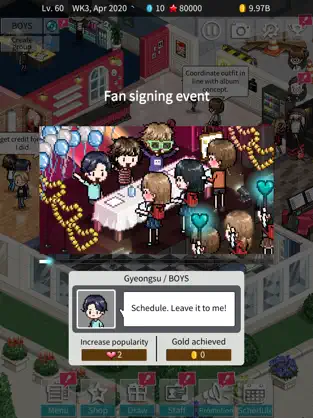 Snímek obrazovky 4 K-POP Idol Producer iphone