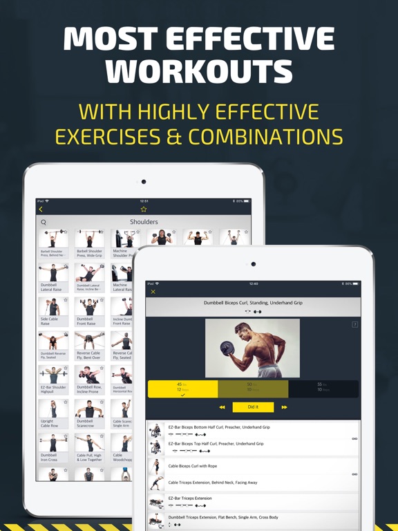 Workout: Gym routines tracker & trainer plan, free screenshot