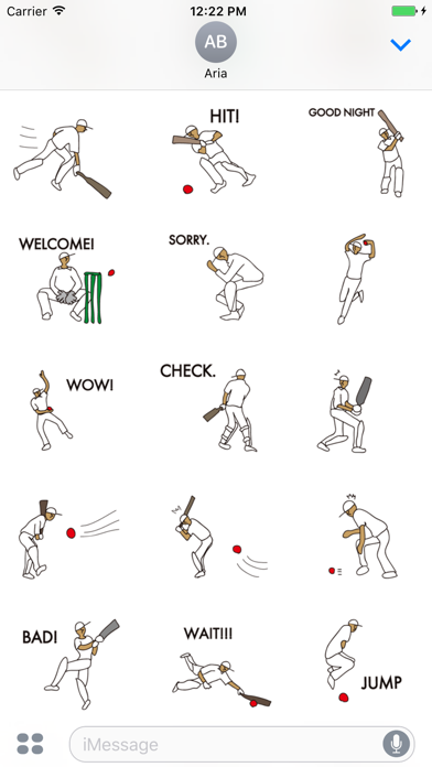 Cricket Icon Sticker screenshot 2