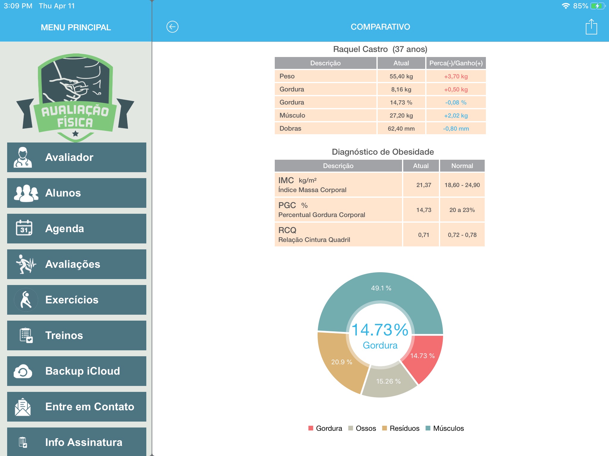 Avaliação Física screenshot 2