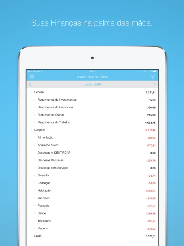 Finance iPad:Gestão Financeira(圖3)-速報App