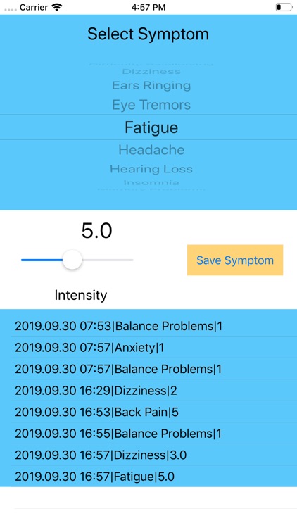 Chiari Symptom Tracker