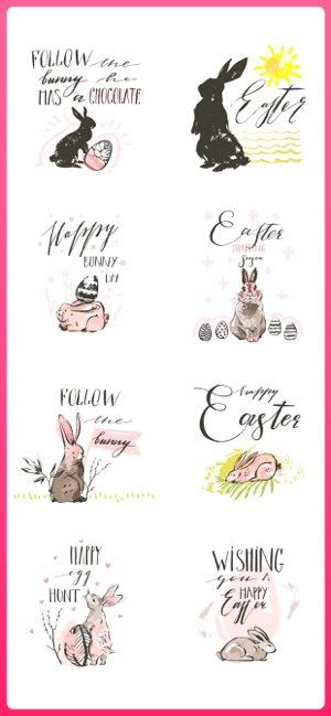 Easter Bunny Egg Hunt Sticker(圖3)-速報App