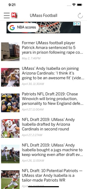 UMass Football News(圖1)-速報App