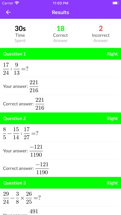 Fraction Tests