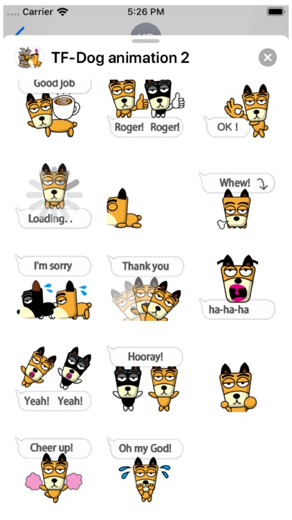 TF-Dog Animation 2 Stickers screenshot-3