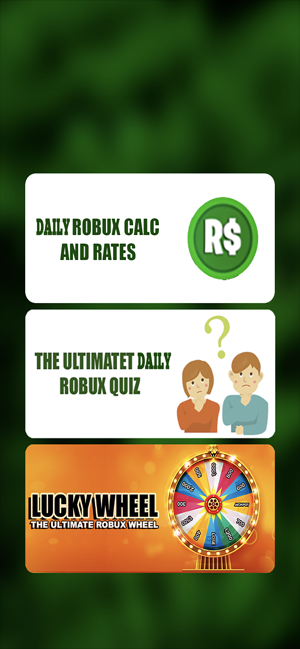 1 Daily Robux For Roblox Quiz On The App Store - how well do you know roblox quiz for 500 robux roblox hack