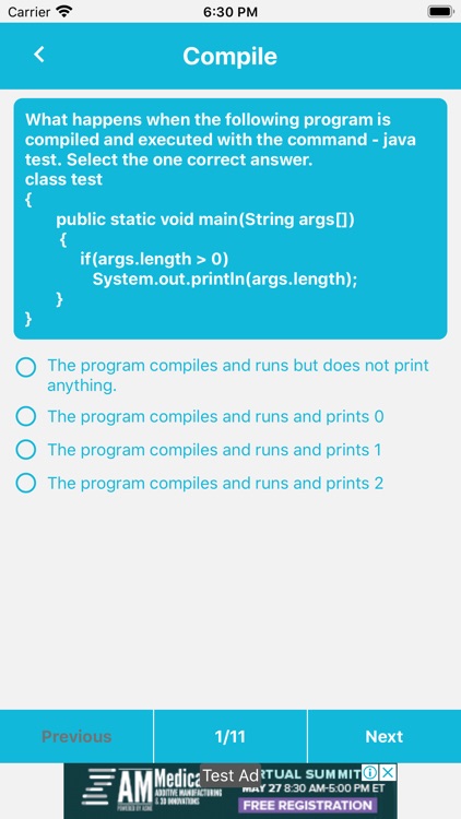 Java Quiz