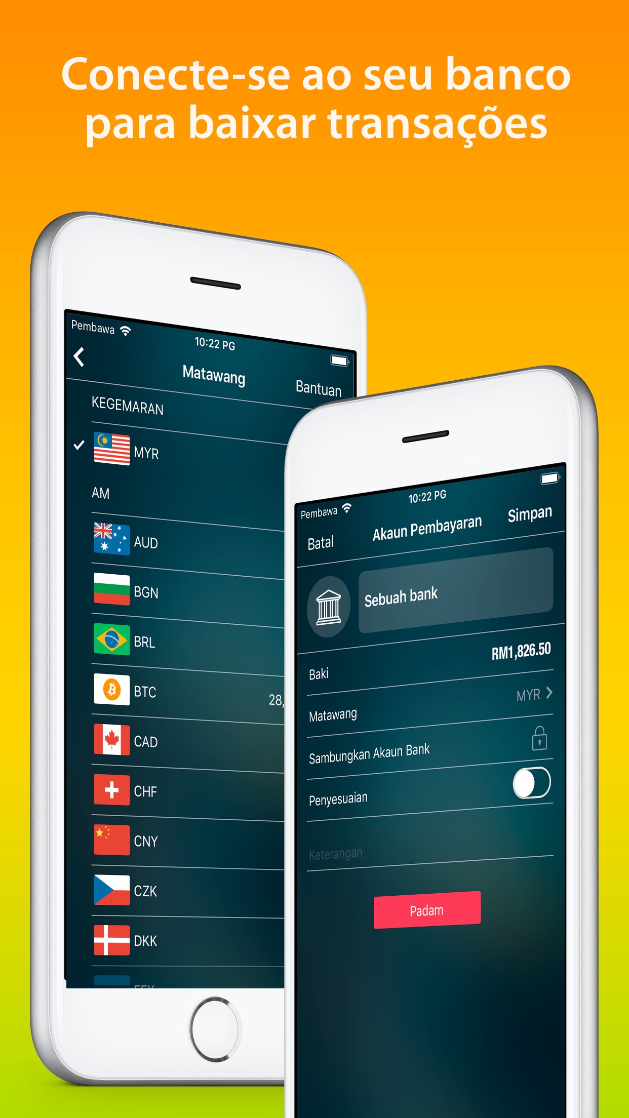 Screenshot do app Money Pro: Finanças Pessoais