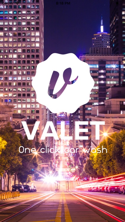 Valet: One Click Car Wash