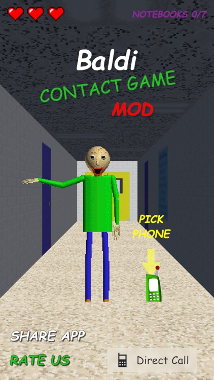 Scary Baldi Contact Game Mod