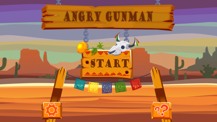 wütender bewaffneter Mann