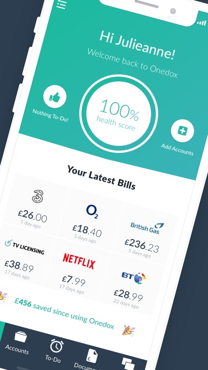 Onedox: For household bills