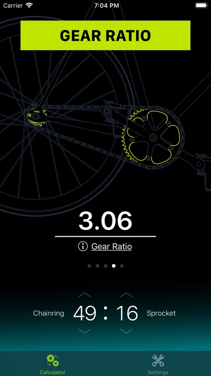 Bicycle Gear Ratio Calc screenshot-4