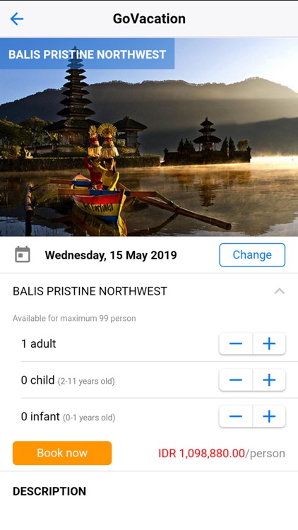 GoVacation Online Booking