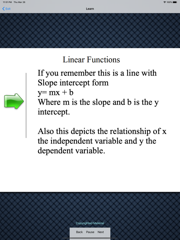 Screenshot #5 pour Algebra 1 - Linear Functions