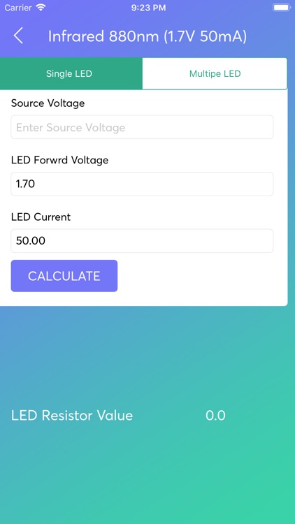 LED Resistor Calc