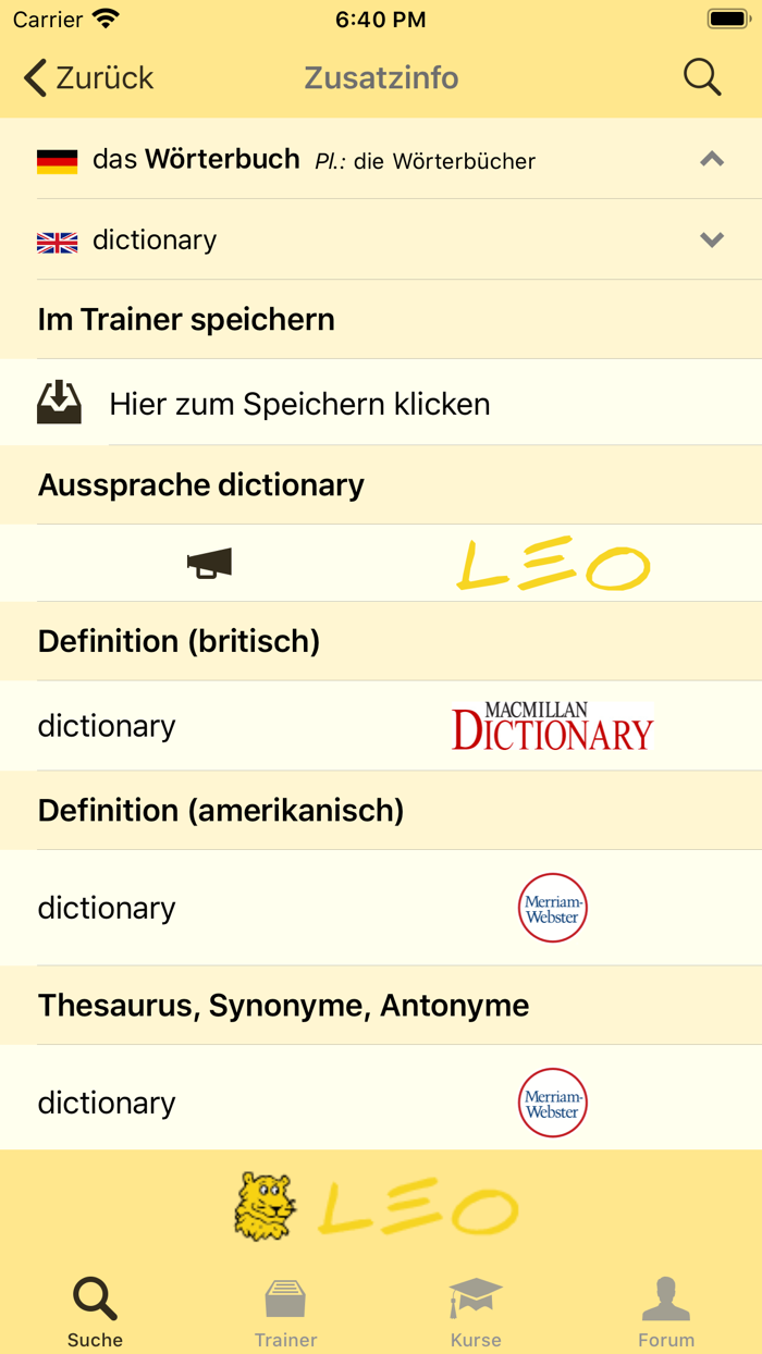 LEO Wörterbuch