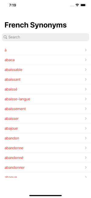 French Synonyms Dictionary(圖1)-速報App