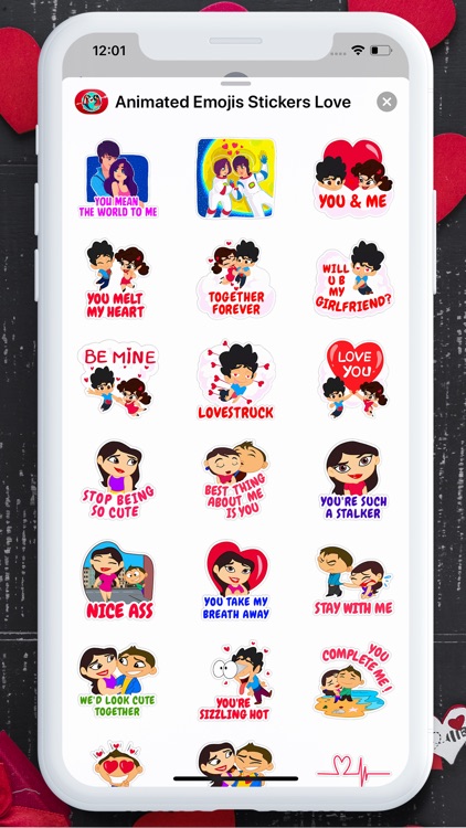 Animated Emojis Stickers Love screenshot-2