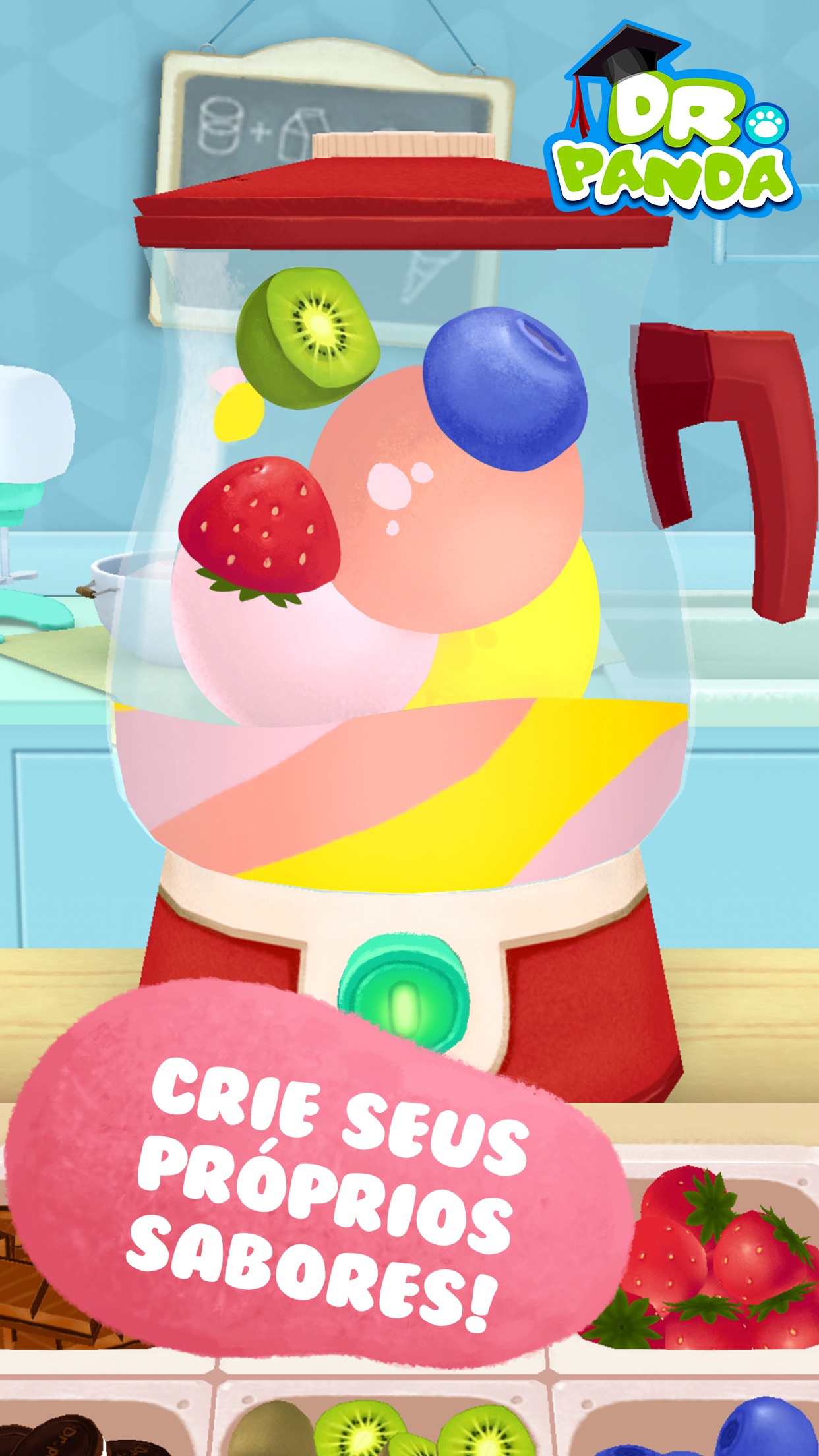 Screenshot do app Loja de Sorvete do Dr. Panda
