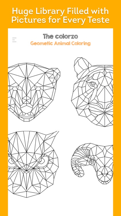 Geometric Animal Coloring Book by Haresh Mistry