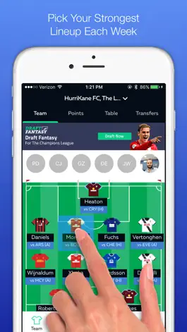 Game screenshot Draft Fantasy Football FPL apk