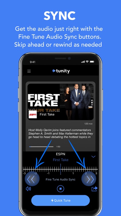 Tunity: Hear any muted TV