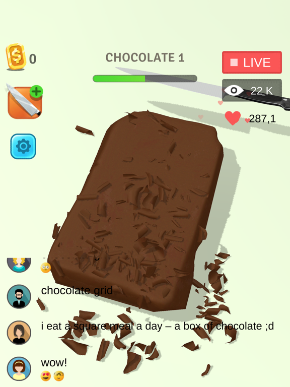 Chocolate Cutting Art screenshot 2