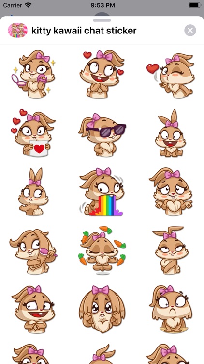 Sweet Kitty Chat Stickers