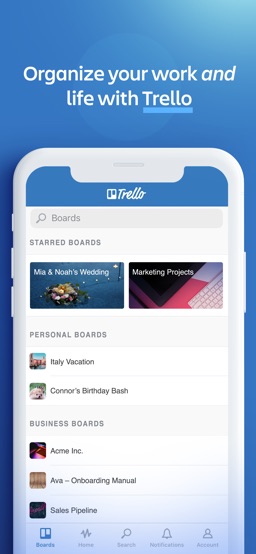 Trello: organize anything! app screenshot