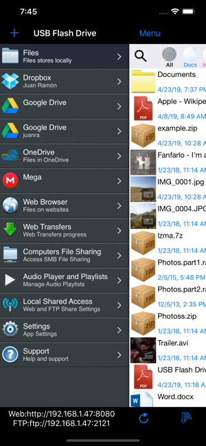 ‎USB Flash Drive Pro Version Screenshot
