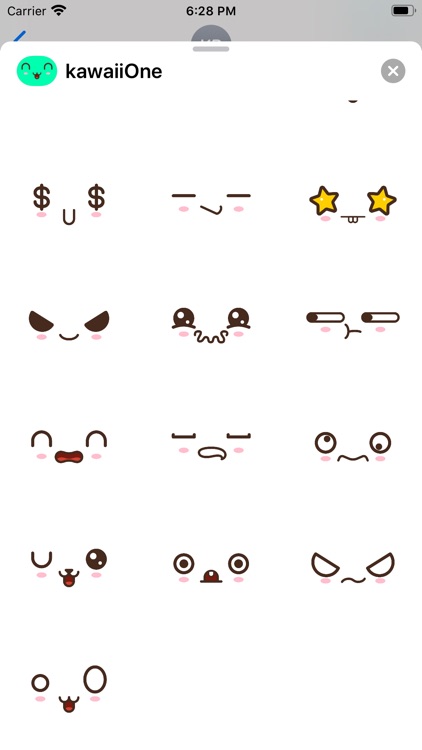 Kawaii Emoji Huge Stickers Set screenshot-5