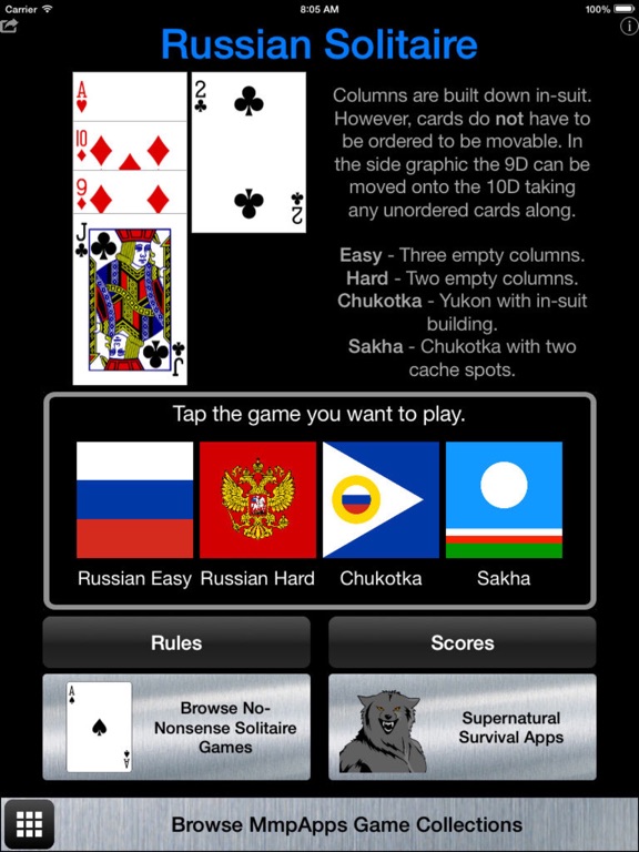 Russian solitaire world of solitaire