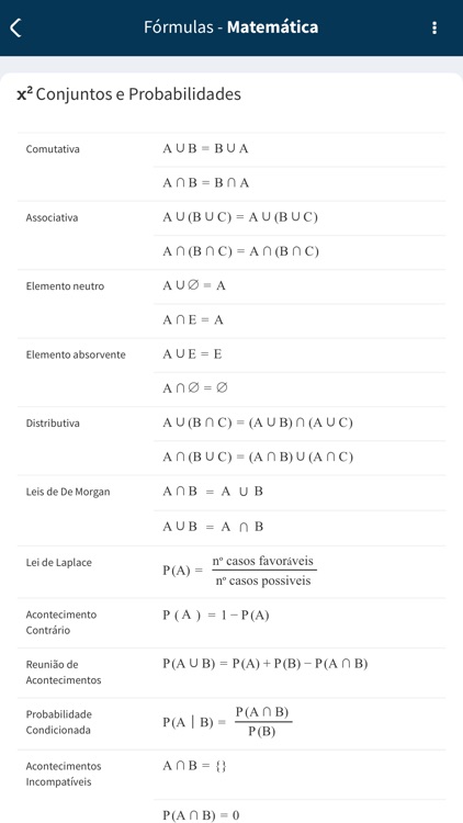 Fórmulas Matemática screenshot-5