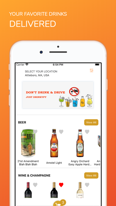 How to cancel & delete Drinkyfy- Liquor Delivery from iphone & ipad 1