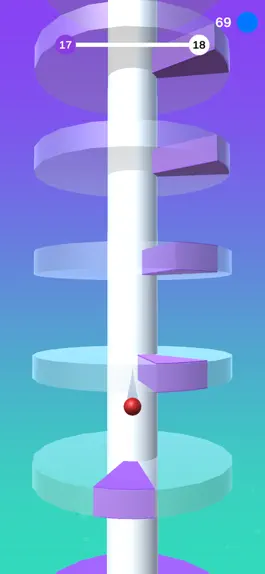 Game screenshot Helix Bounce apk