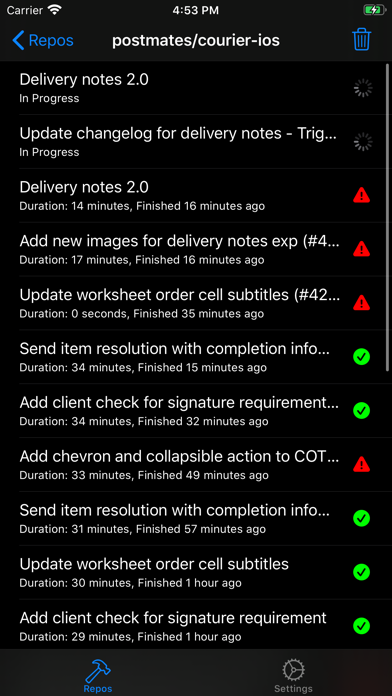 Build Tracker - Travis CI screenshot 2