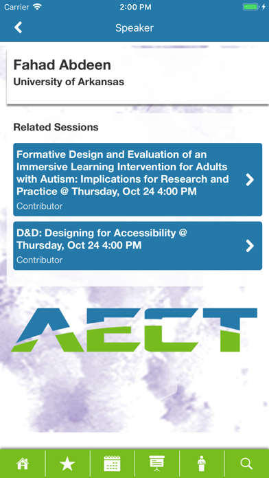 AECT Conventions screenshot 4