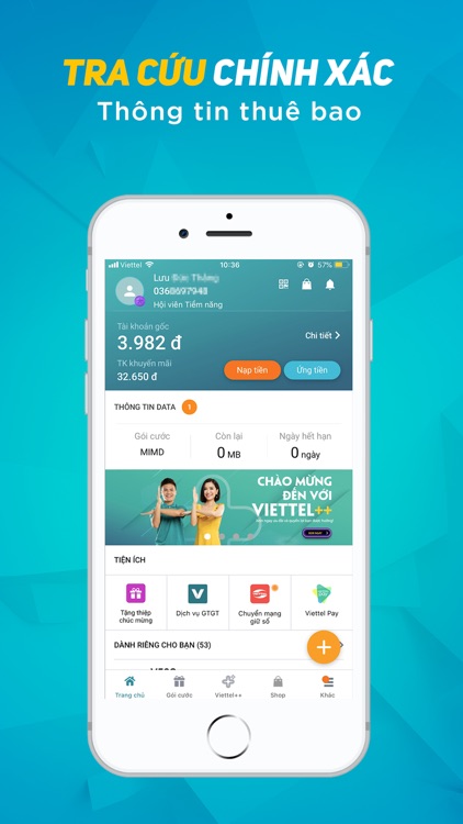 My Viettel Tích điểm Free Data