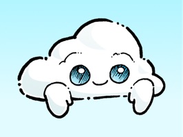 The forecast is cloudy but cute with our new character Oliver Cast the Cloud