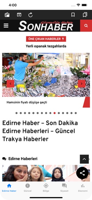 Edirne Sonhaber Gazetesi