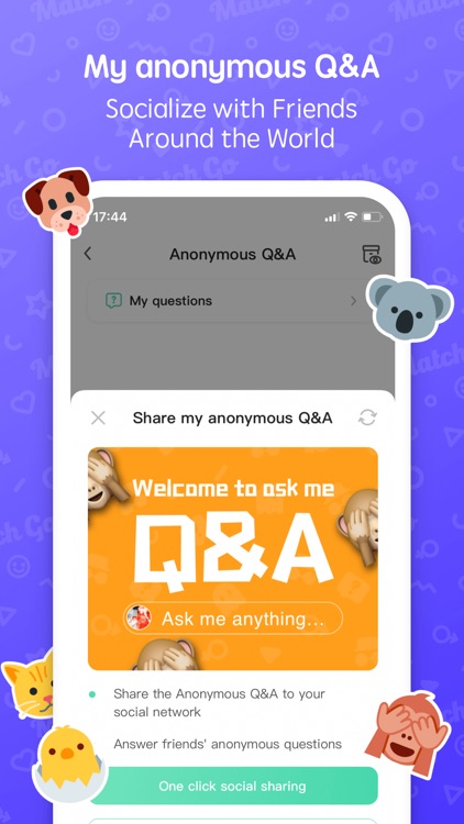 MatchGo-Online Q&A Dating App screenshot-5