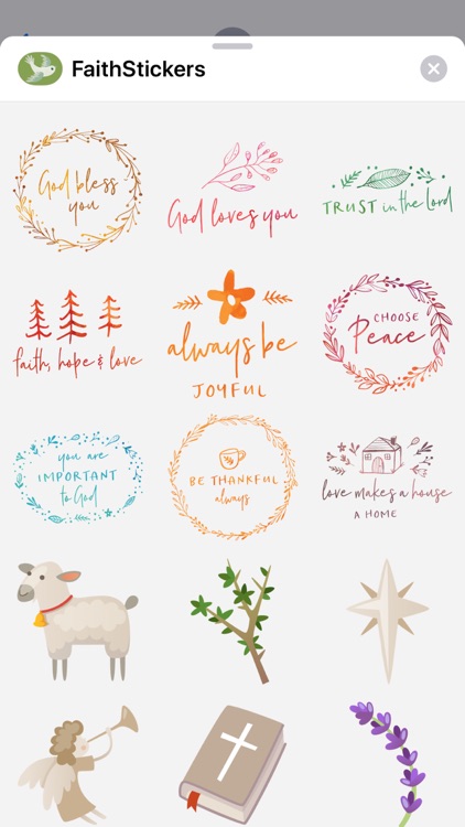 Faith Stickers for iMessage