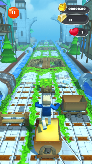 Mine Runner - 3D Pixel Runner screenshot 4