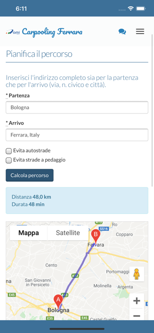 Carpooling Ferrara(圖2)-速報App