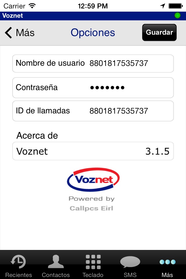 Voznet screenshot 2