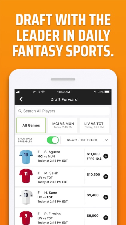 DraftKings UK Fantasy Sports