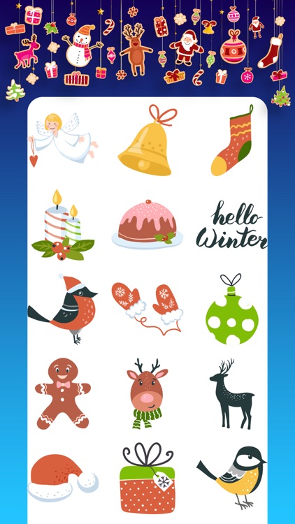 Christmas Stickers Greets emo